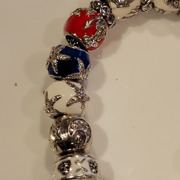 Brighton Charm bracelet red white and blue - Picture 10 of 13